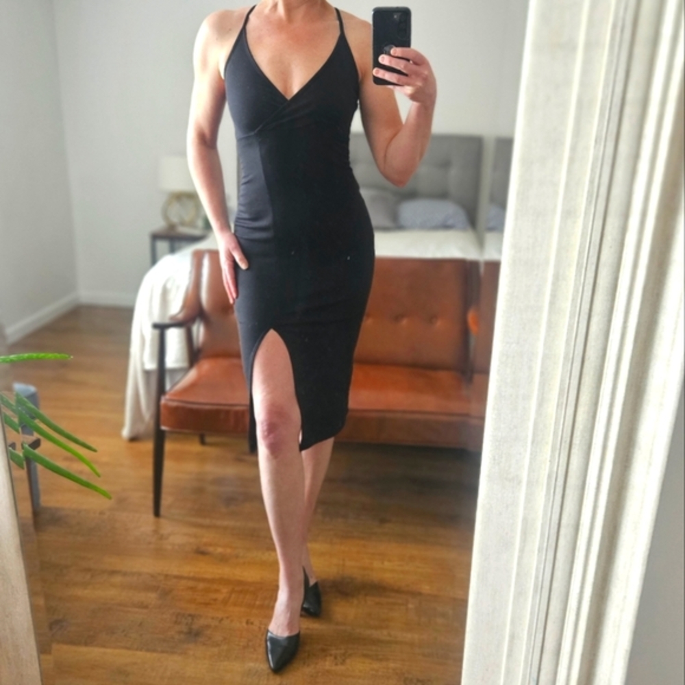 Black Sleeveless Dress, Size XS